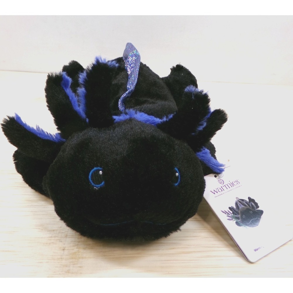 Warmies Black Axolotl Huggable Warming Microwavable Weighted Scented Plush
